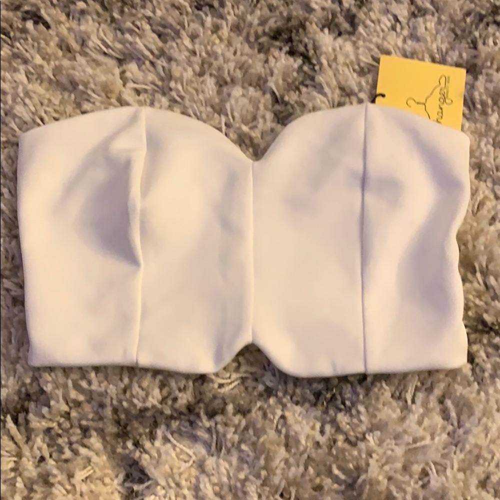 White crop top